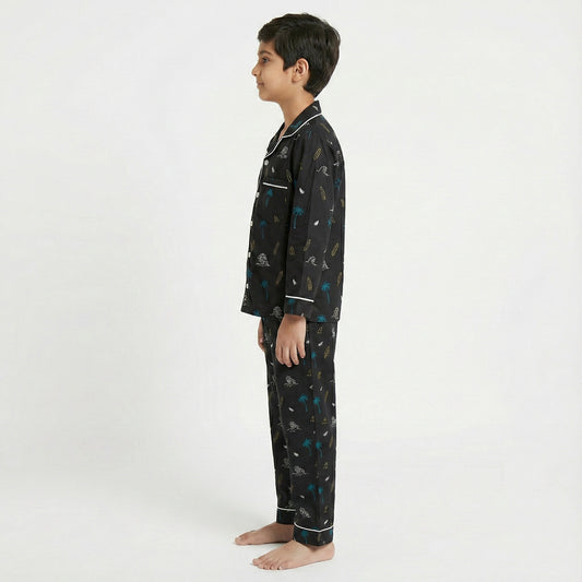 Boys’ Black Breeze Co-Ord Sets with pant