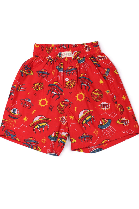 Boys’ Red Alien Boxers
