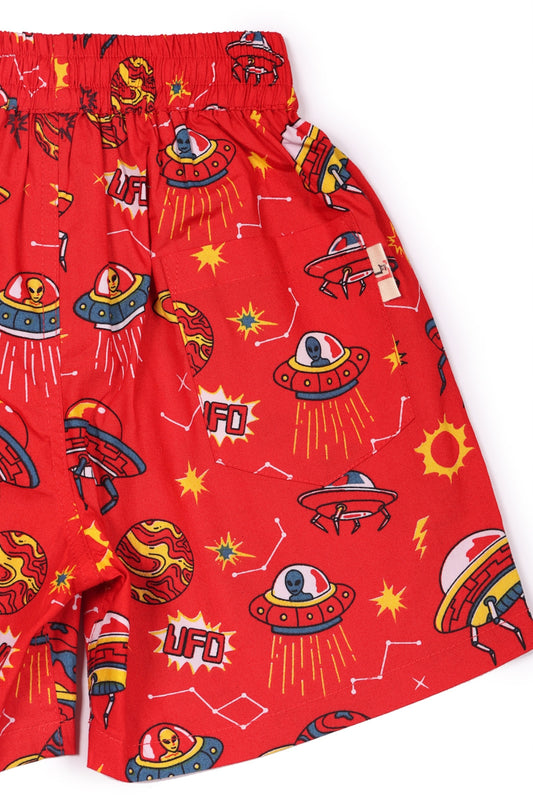 Boys’ Red Alien Boxers