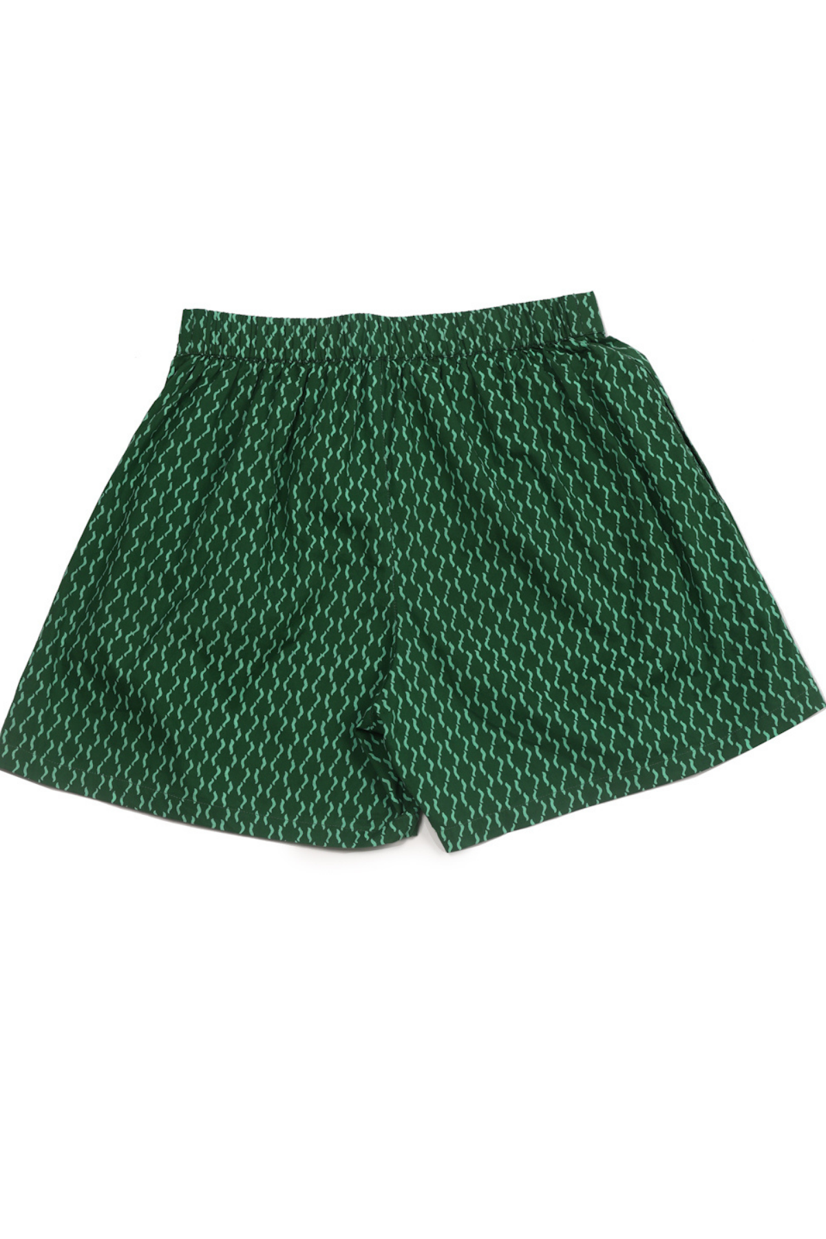 Women’s Cotton Green Jaal Printed Boxer Shorts