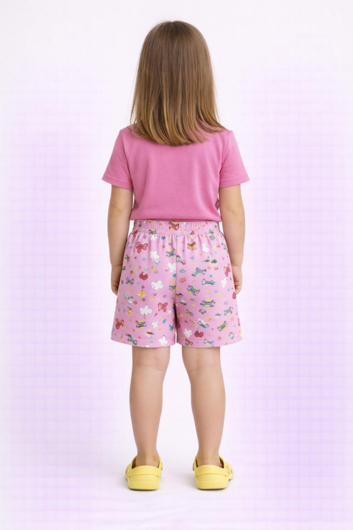 Kids Girl's Printed Cotton Shorts