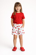 Kids Girl's Printed Cotton Shorts