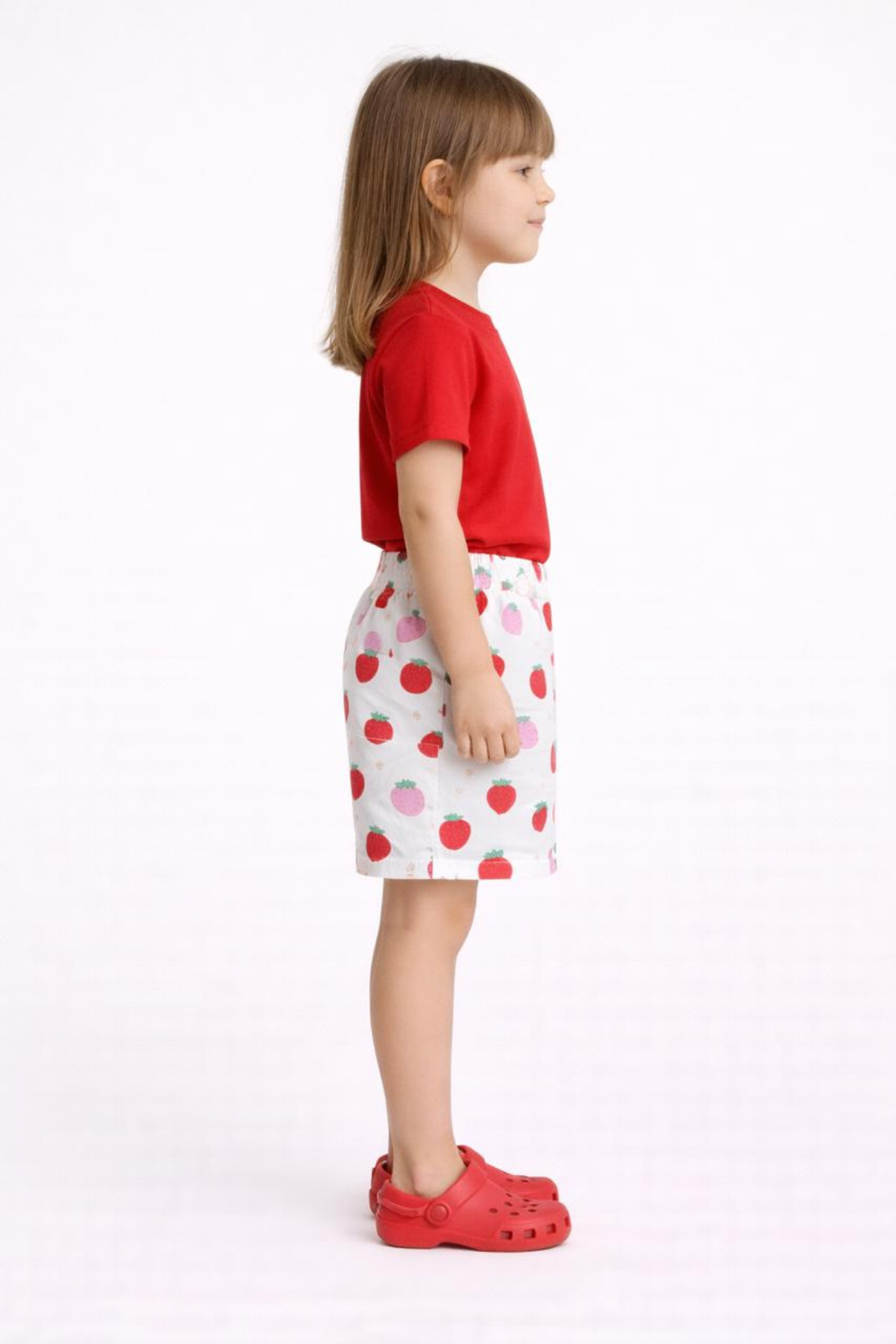 Kids Girl's Printed Cotton Shorts