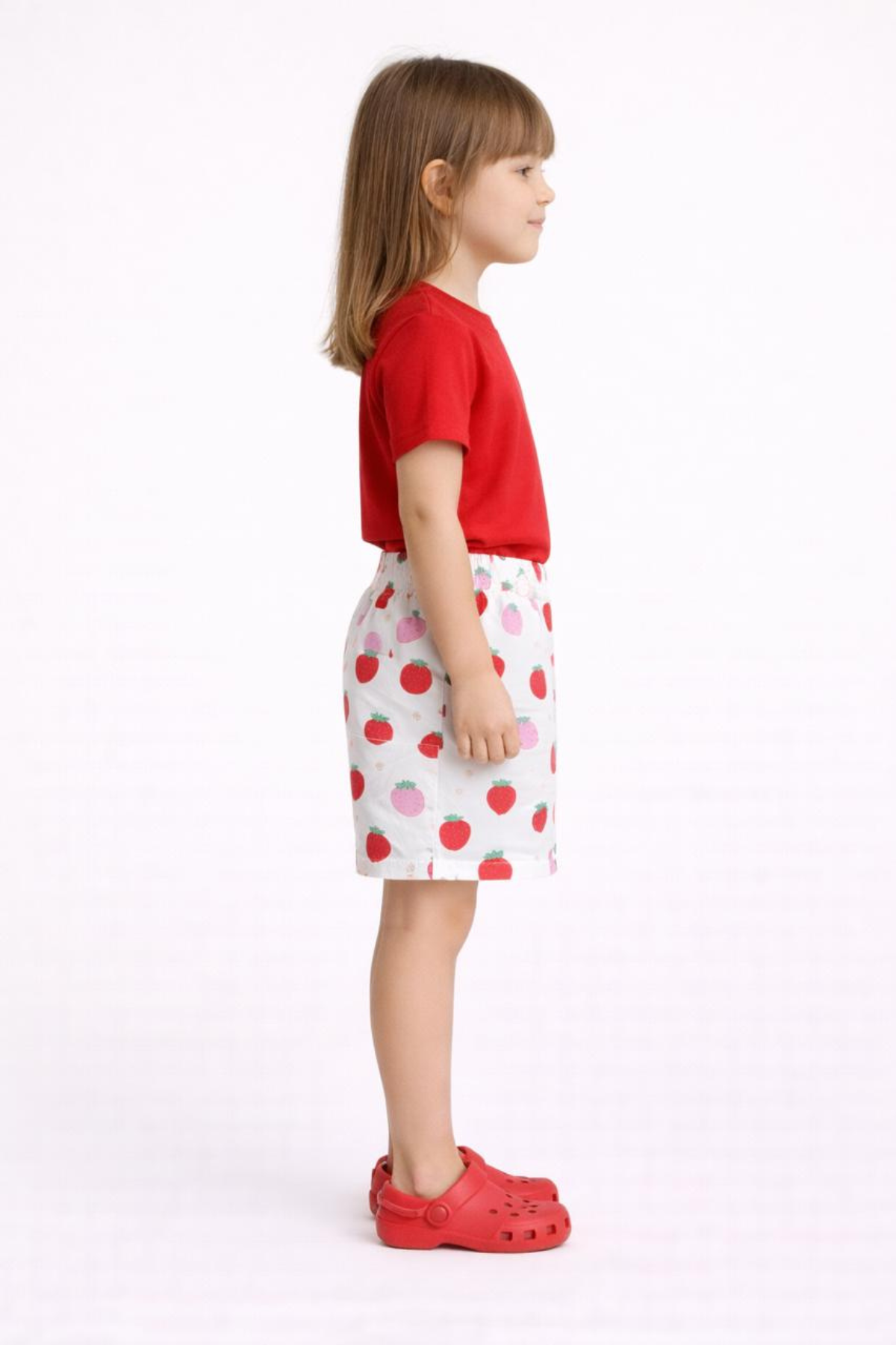 Kids Girl's Printed Cotton Shorts