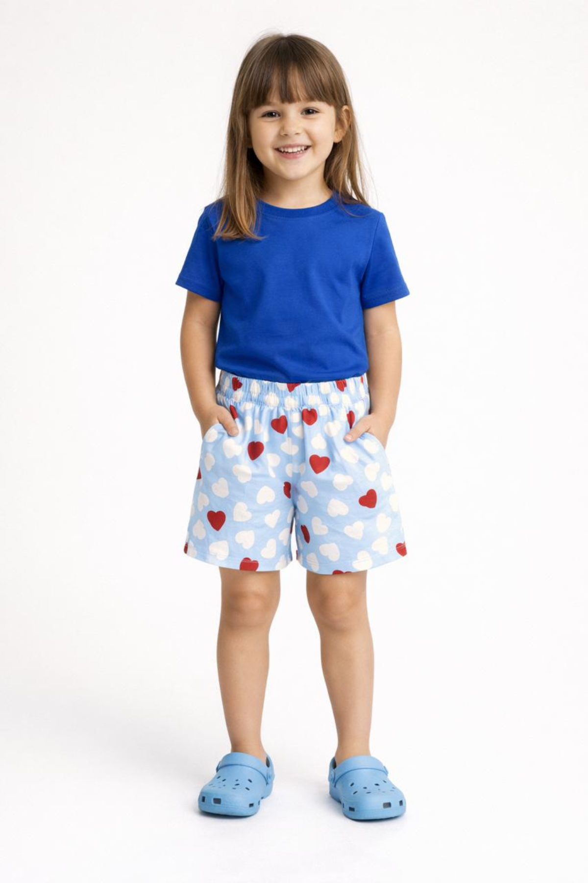 Kids Girl's Printed Cotton Shorts