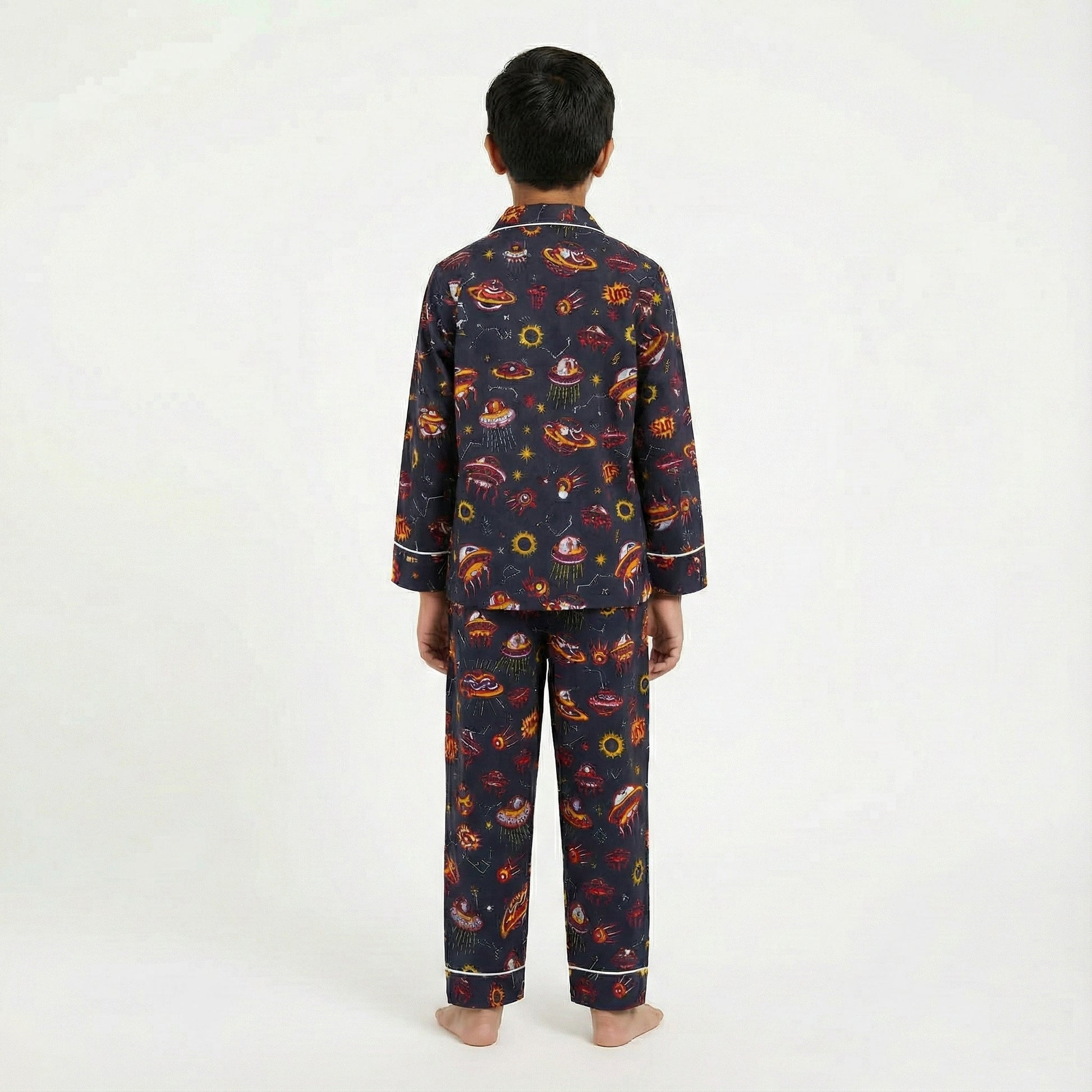 Boys’ Black Alien Co-Ord Sets with pant