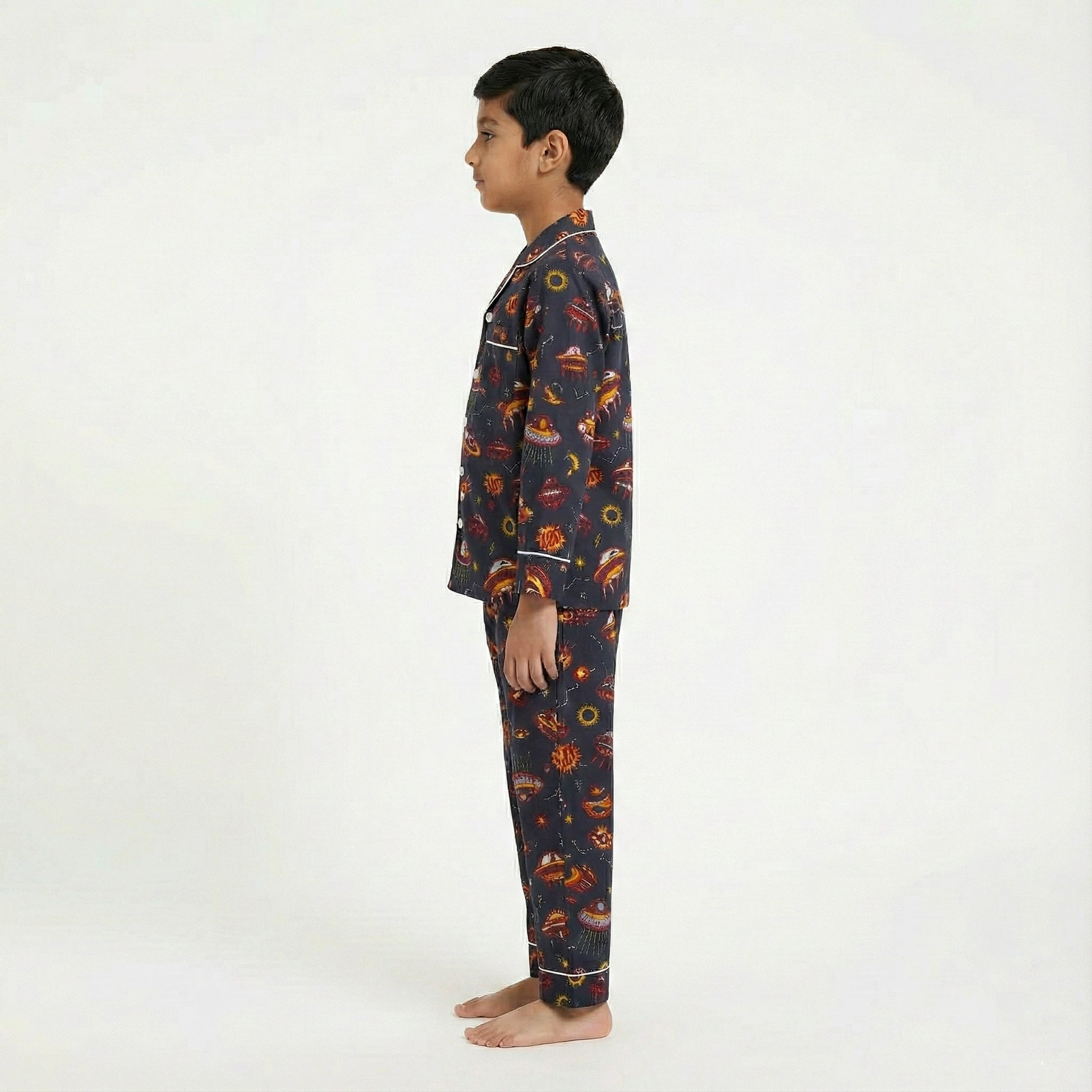 Boys’ Black Alien Co-Ord Sets with pant