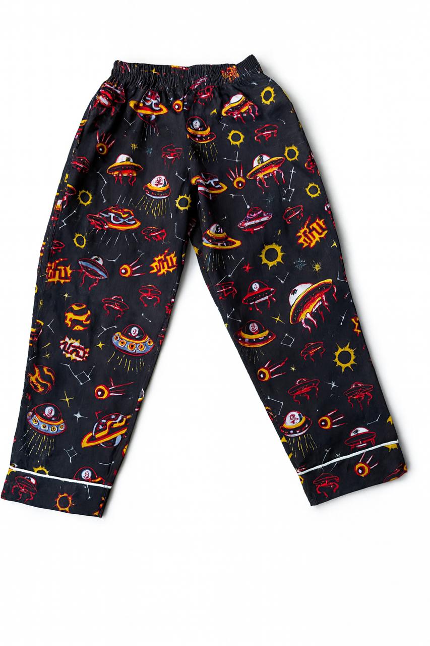 Boys’ Black Alien Co-Ord Sets with pant
