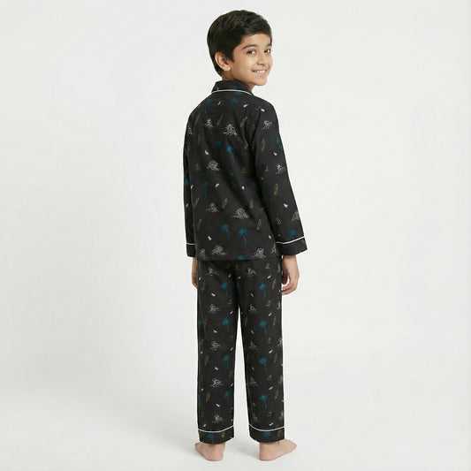 Boys’ Black Breeze Co-Ord Sets with pant