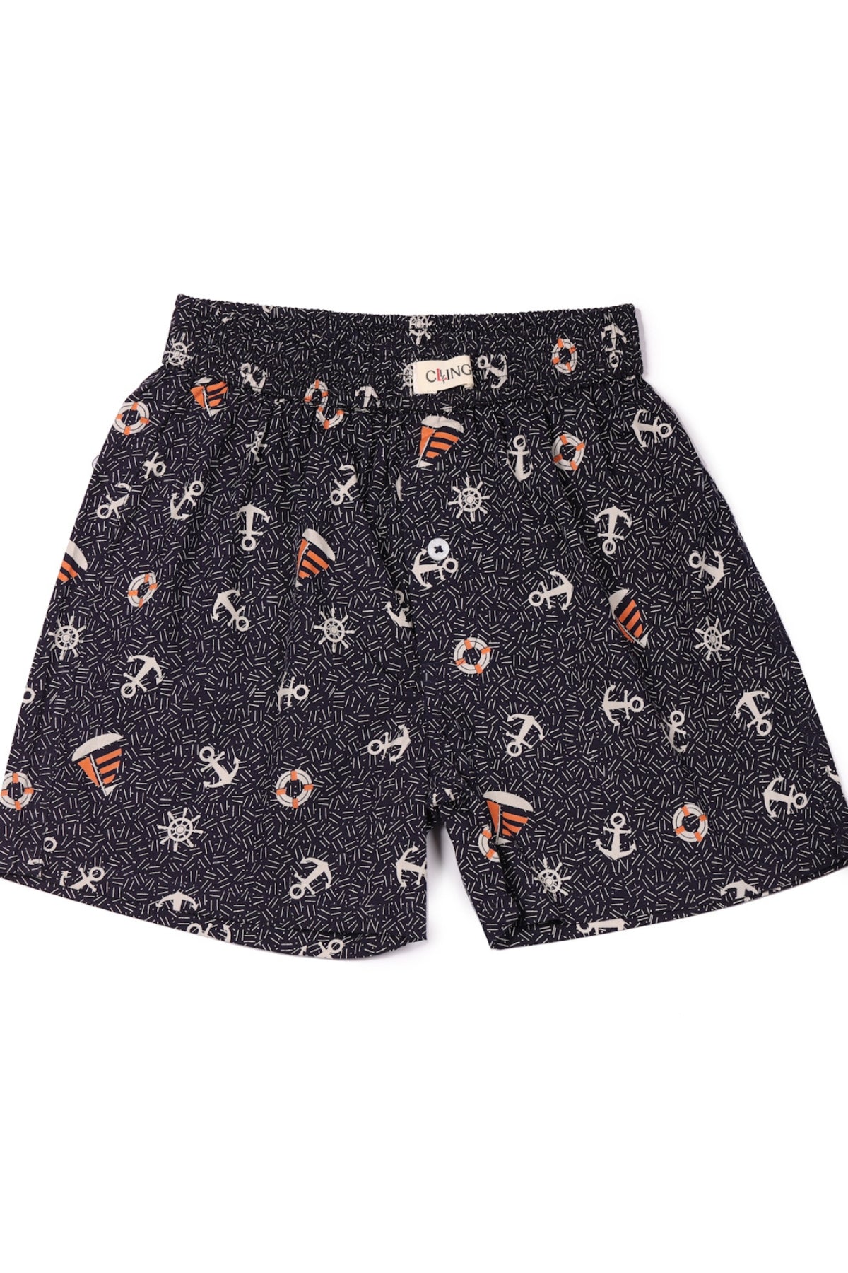 Boys’ Black Ship and Anchor Boxers