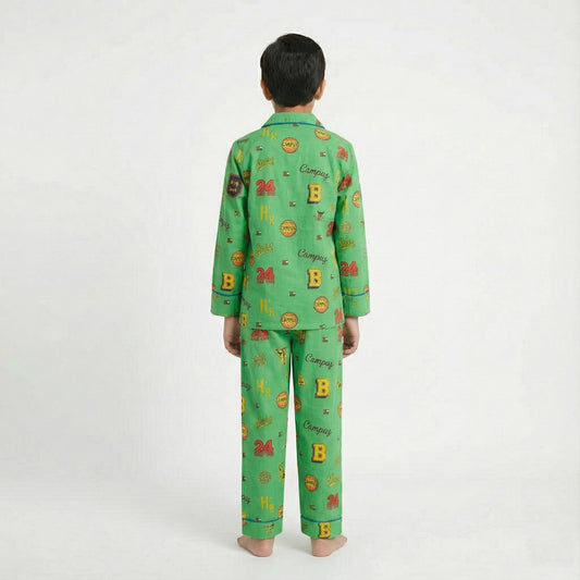 Boys’ Green Big B Co-Ord Sets with pant