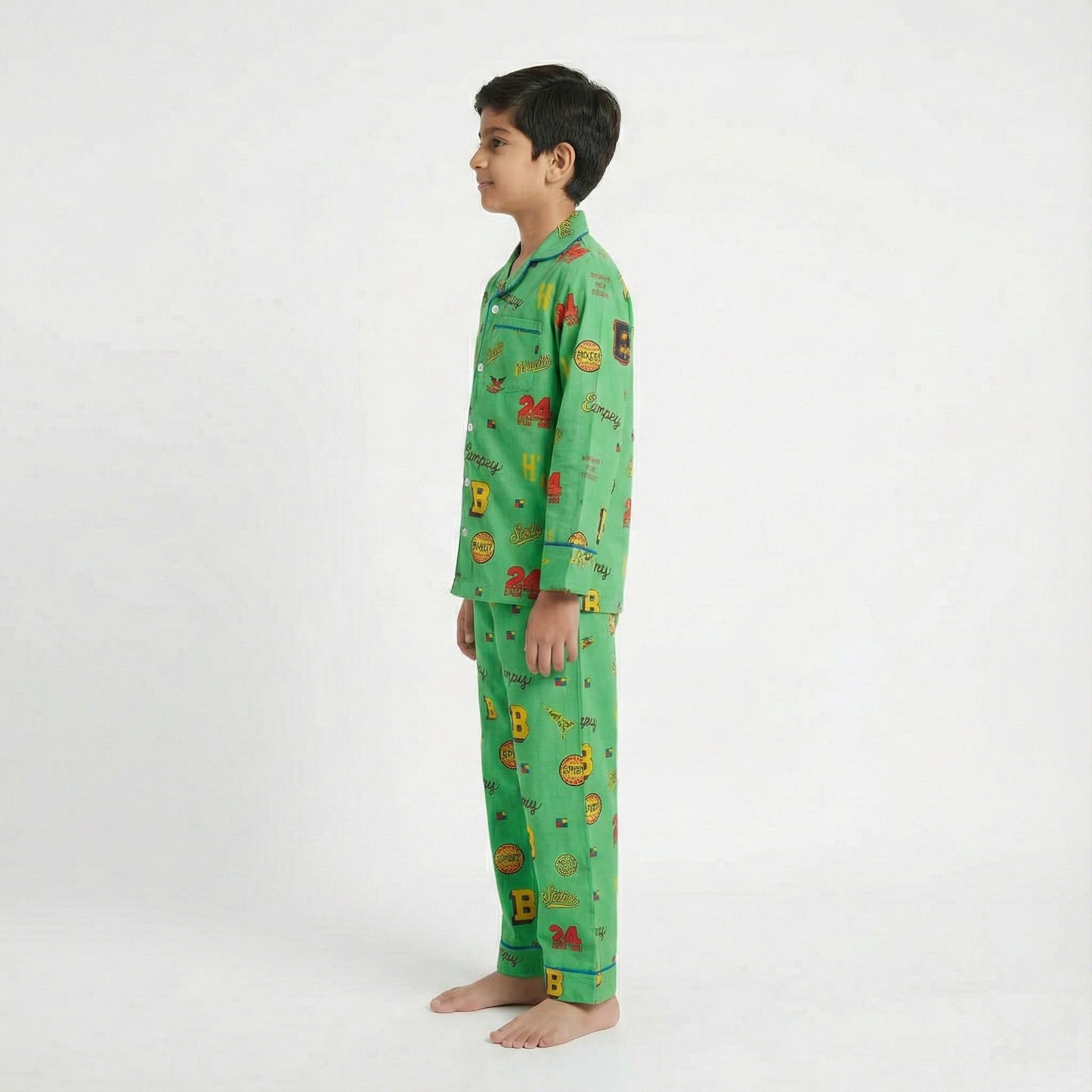 Boys’ Green Big B Co-Ord Sets with pant