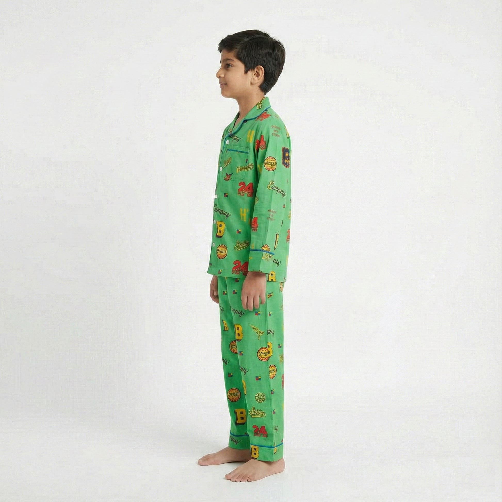 Boys’ Green Big B Co-Ord Sets with pant