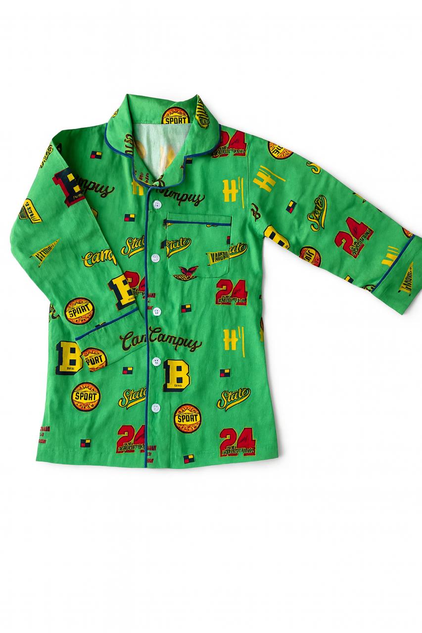 Boys’ Green Big B Co-Ord Sets with pant