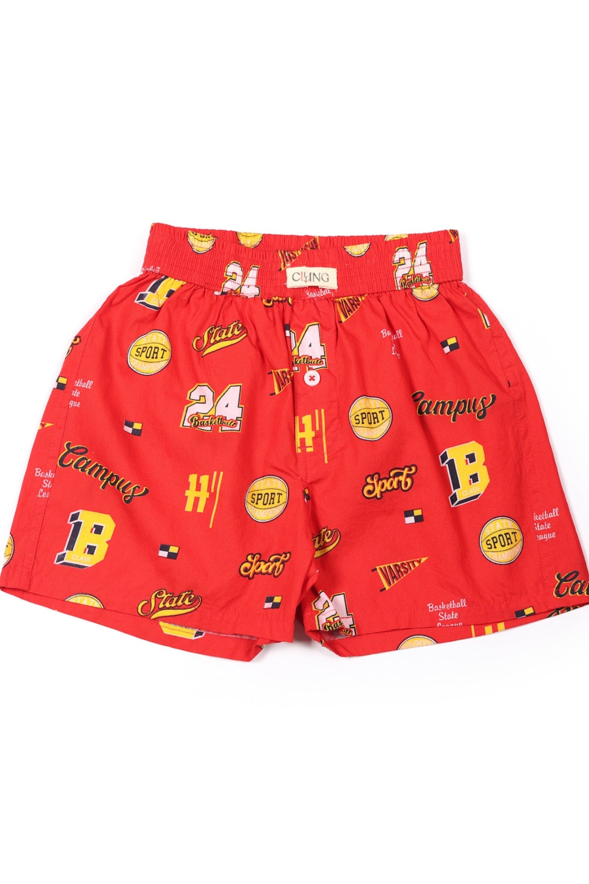 Boys’ Red Big B Boxers