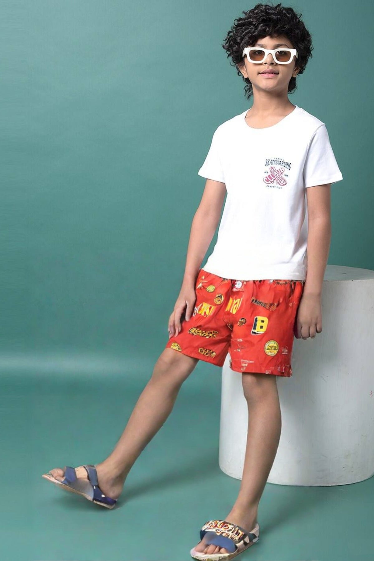 Boys’ Red Big B Boxers