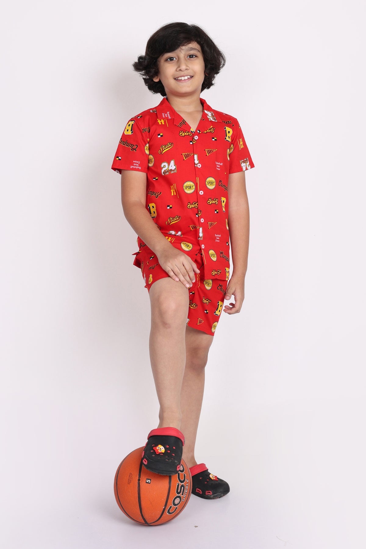 Boys’ Red Big B Co-Ord Sets