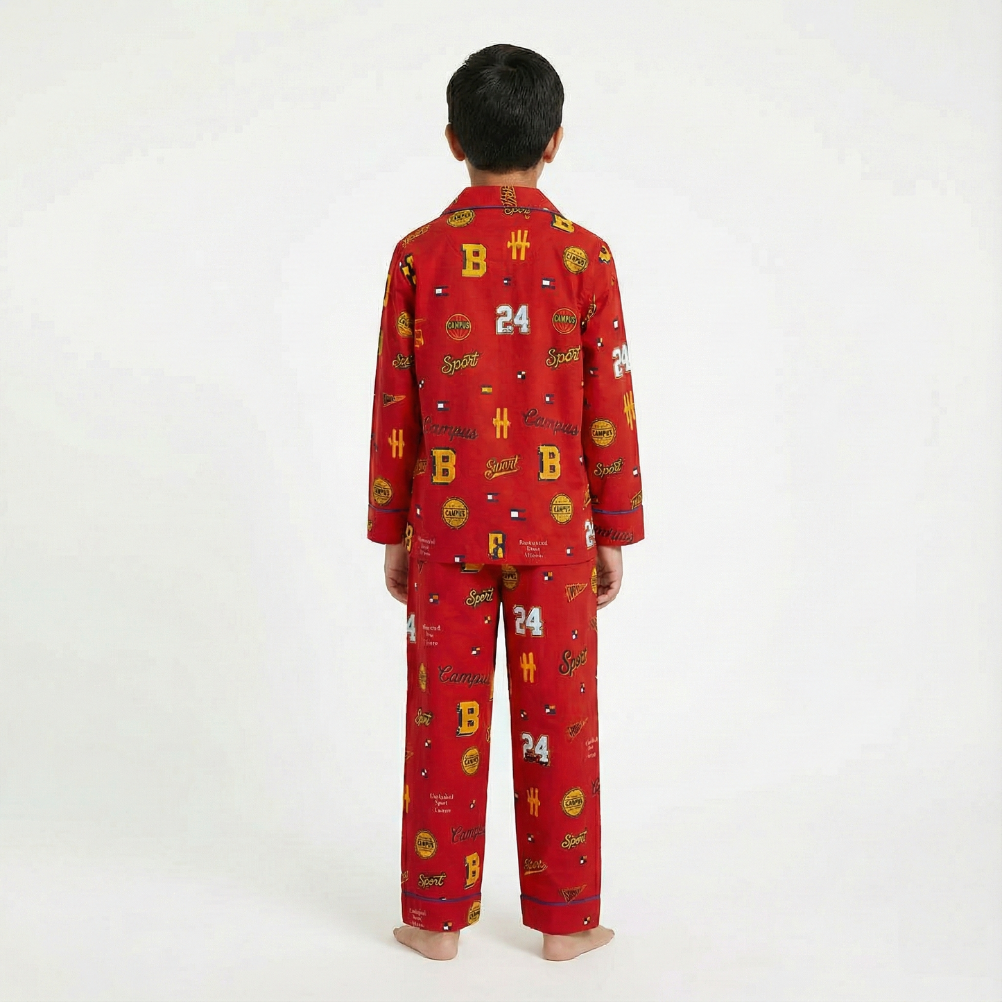 Boys’ Red Big B Co-Ord Sets with pant