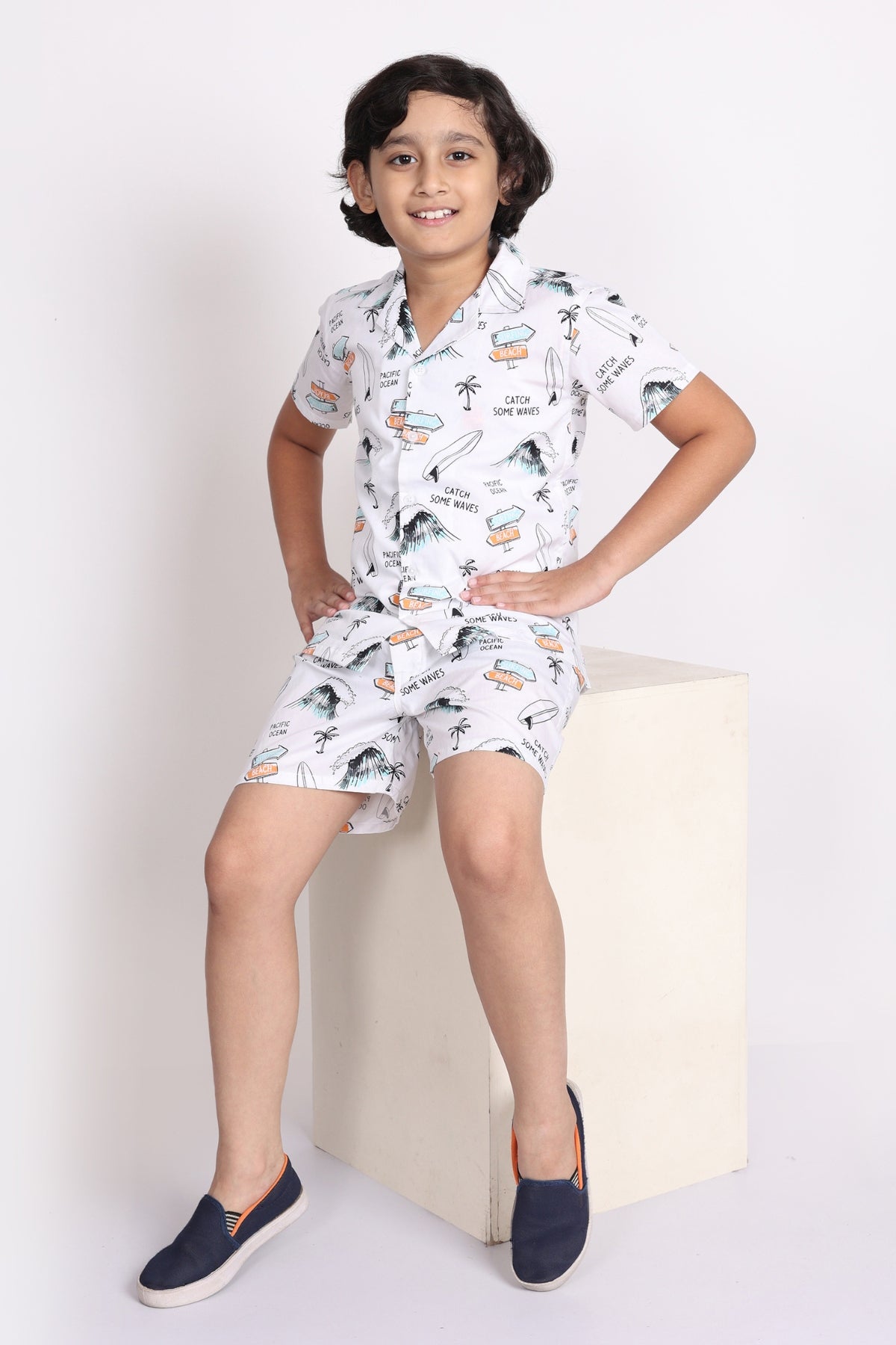 Boys’ White Breeze Co-Ord Set