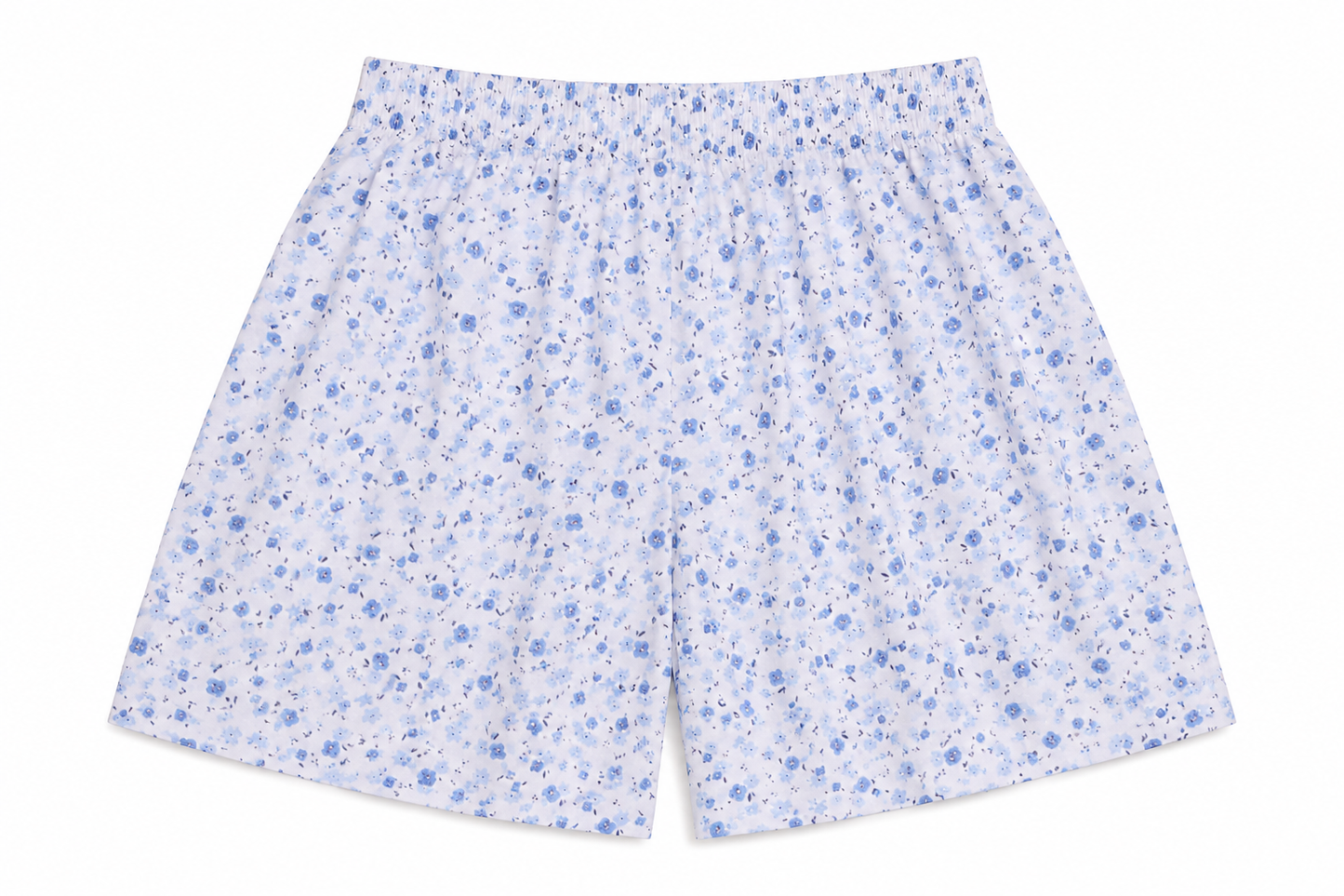 Women’s Cotton Blue Splash Printed Boxer Shorts