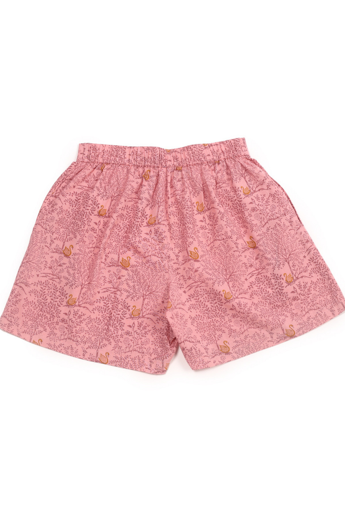 Women’s Cotton Pink Motif Printed Boxer Shorts